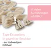 Tape Extensions Pravé vlasy #10/1 Svetlo-jasne blond Náhľad obrázku produktu 3