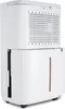 A white dehumidifier is shown from a side angle against a white background. Produktbild-Vorschau