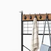 Relaxdays Garderobekast met schoenenrek, haken, 2 lades en Productafbeelding-voorbeeld 7