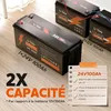 Batterie LiFePO4 24 V 100 Ah avec BMS 2560 Wh, accumulateur Voir les images du produit 3