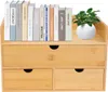 Stolní organizér 3 zásuvky Bambusový úložný box Stolní Náhled obrázku produktu 1