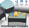 XINZI 4dílná sada zahradního nábytku - polyratanová sedací Náhled obrázku produktu 4