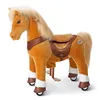 PonyCycle modèle Y Cheval à bascule mécanique marron clair Voir les images du produit 1