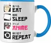 Trendation -  Eat Sleep Anime Tasse Geschenk Spruch Produktbild-Vorschau 1