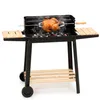 Springos® Holzkohlengrill für Garten mit Rädern – Grill mit Produktbild-Vorschau 5