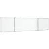 Magnetisches Whiteboard Klappbar 160x40x1,7 cm Aluminium Produktbild-Vorschau 1