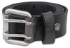 Echt Leder Gürtel Herren Damen Ledergürtel Schwarz 4cm für Produktbild-Vorschau 4