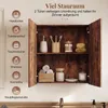 Armoire de toilette COSTWAY, armoire de salle de bain avec Voir les images du produit 4