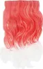 WIG ME UP 5 Clip-In Extension lockig Ombre Rot Weiß Produktbild-Vorschau 1