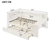 Gepolstertes 140x200 Tagesbett mit USB-Anschlüssen und Produktbild-Vorschau 6