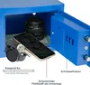 Möbeltresor mit Elektroschloss von HMF mit 23 cm Breite in Blau Anteprima dell’immagine prodotto