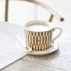 Tasse, Becher Stack the Stripes weiß braun für 270ml Produktbild-Vorschau 3