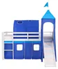 Homestyle4u Hochbett 90x200 mit Rutsche Turm Tunnel Produktbild-Vorschau 8