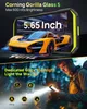 A split image showing a smartphone displaying a sports car and a man using a smartphone with its flashlight on in a dark outdoor setting. Produktbild-Vorschau