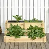 Outsunny Hochbeet, 3-stufige Blumenkasten mit Produktbild-Vorschau 8