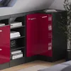 Mobile sottotetto Mobile angolare Vicco Rion Rosso lucido Anteprima dell’immagine prodotto 6