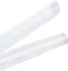 Two white plastic tubes, one smooth and one corrugated, are shown against a white background. Anteprima dell’immagine prodotto