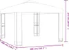 vidaXL Pavillon mit Doppeldach 3 x 3 m Anthrazit Produktbild-Vorschau 5