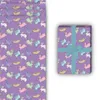 Fröhliches lila Geschenkpapier mit Hasen Kaninchen - Produktbild-Vorschau 3