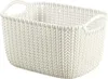 Curver Cestino Knit L - Bianco, capiente cestino Anteprima dell’immagine prodotto 5
