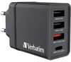 Verbatim Ladegerät 30W, 1x USB-C , 3x USB-A, (PD 3.0, QC Produktbild-Vorschau 2