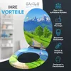 SANILO® WC-Sitz mit Absenkautomatik Alpen, Toilettendeckel Produktbild-Vorschau 3