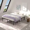 VOUNOT® Bettgestell 180x200 cm Metallbett mit Lattenrost Produktbild-Vorschau 3