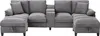 Merax 4-Sitzer U-förmiges Ecksofa, mit Bettkasten, Produktbild-Vorschau 9