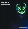 Maschera di Halloween Purge LED verde - Maschera Anteprima dell’immagine prodotto 3
