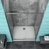 100x190cm Duschabtrennung Duschwand Dusche Schiebetür Produktbild-Vorschau 3