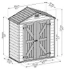 Palram - Canopia Casetta in plastica Skylight 63 Marrone Anteprima dell’immagine prodotto 7