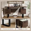 Nowoczesne minimalistyczne biurko z blatem z płyty MDF i Podgląd zdjęcia produktu 6