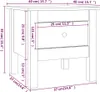 vidaXL Bočné stolíky 2 ks. Medovo hnedé 40x40x39 cm Náhľad obrázku produktu 7