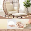 COSTWAY Fotel koszowy z polyratanu, sofa ogrodowa Fotel Podgląd zdjęcia produktu 6