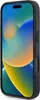 A black iPhone case is shown from a side angle, displaying the phone's screen with a colorful wallpaper. Anteprima dell’immagine prodotto
