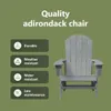 Krzesło Adirondack vidaXL, jasnoszare, 82 x 74 x 92 cm, Podgląd zdjęcia produktu 5