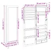 vidaXL Spiegel-Schmuckschrank mit LED-Beleuchtung Produktbild-Vorschau 8