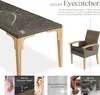 A table and chair set, with close-up images highlighting product features. Náhled obrázku produktu