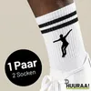 Huuraa Uni Socken Eiskunstlauf Silhouette 37/41 Black Produktbild-Vorschau 2