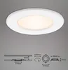 LED vstavané svietidlá ultraploché sada 3 ks 6 W IP44 biela Náhľad obrázku produktu 9