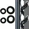 A close-up view of bungee cords and a metal pole, likely part of a chair. Produktbild-Vorschau