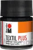 Marabu 1715 05 073 Textil plus Schwarz 073, 50 ml Anteprima dell’immagine prodotto 1
