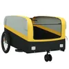 vidaXL Rimorchio per biciclette nero e giallo 45 kg di Anteprima dell’immagine prodotto 4