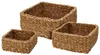 3 Körbe Aufbewahrungskörbe Seegras Korb Dekokorb braun Produktbild-Vorschau 1