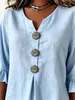 Blouse pour femmes ASKSA, en mousseline, style t-shirt, Voir les images du produit 4