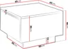 Tavolino quadrato 60x60 cm NORAN - bianco lucido Anteprima dell’immagine prodotto 4