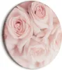 Runde Bilder 80x80 cm rosa Rosen Leinwandbild 1 tlg Produktbild-Vorschau 1