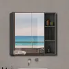 Armoire de Bain avec Miroir 70x40cm et Rangement Latéral Voir les images du produit 3