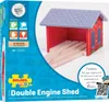 Bigjigs Rail Cihlové depo pro dva vláčky Náhled obrázku produktu 3