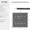 Product information and dimensions for tectake garden tiles. Náhled obrázku produktu